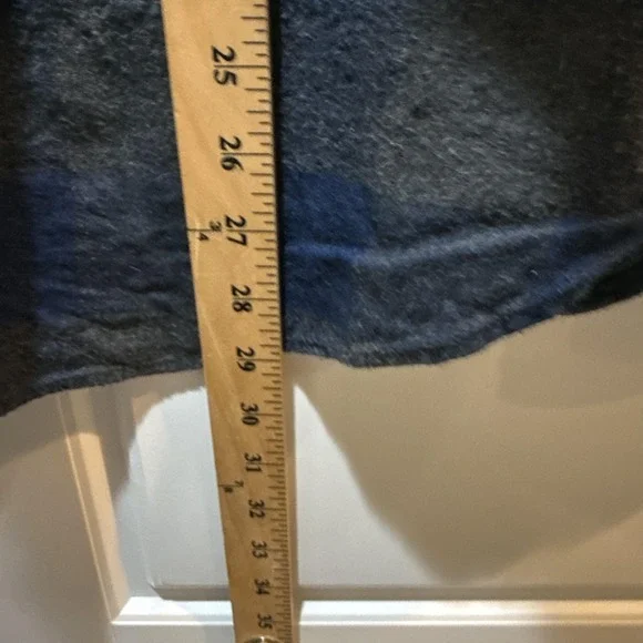 Wallace & Barnes Shirt Mens Large Blue Gray Plaid Flannel Long Sleeve Button Up - Picture 6 of 7